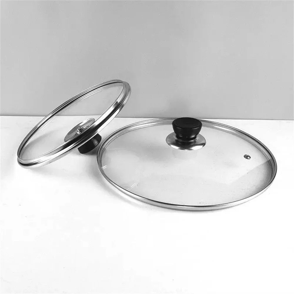 Tapa de olla de cristal templado de 16-32 cm Tapa de olla visible Tapa de olla circular antiquemaduras para freír Utensilios de cocina Accesorios de cocina
