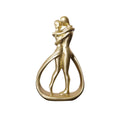 Statue abstraite de couple, objets d'artisanat, figurine de bureau, collection, statue d'amoureux enlacés pour étagère, mariage, maison, bibliothèque, bureau