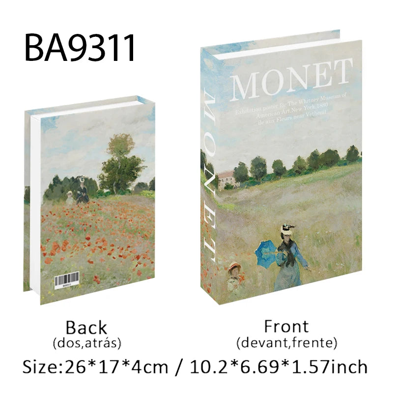 Bauhaus Boho Monet Luxe Decorative Books Book Decoration Fake Books Decor Storage Box Coffee Table Shlef Interior Room Ornaments