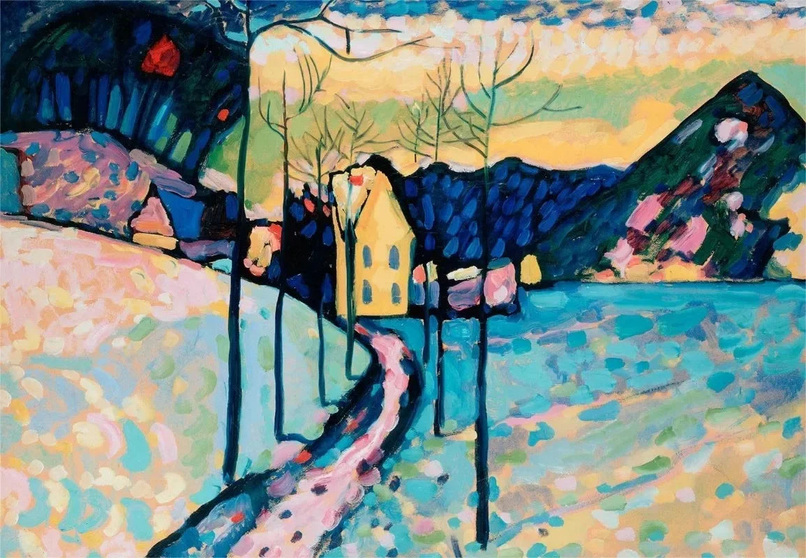 Wassily Kandinsky Descomposición Geométrica Equilibrio Póster Retro Pinturas sobre Lienzo Cuadros de Pared Decoración para el Hogar Museo