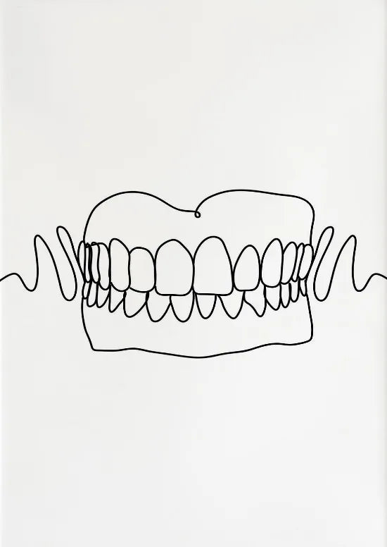 Dental Appliances for Dental Health Minimalist Teeth Dentistry Decor Canvas Painting Wall Picture Dental Hospital Wall Art Decor