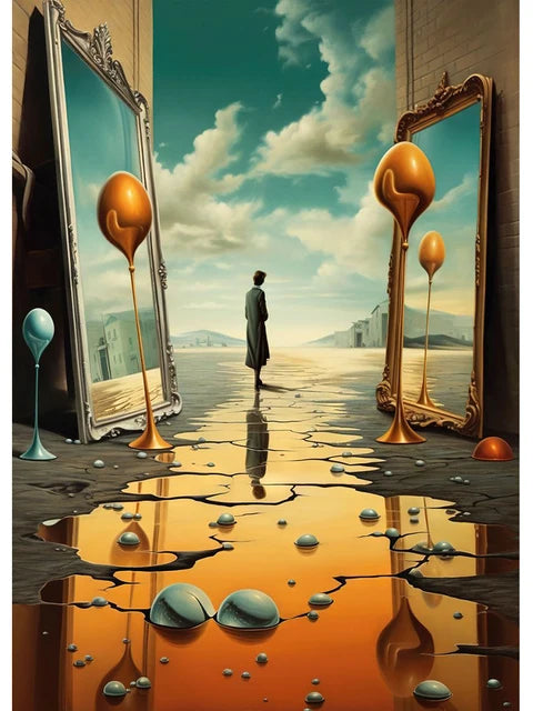 Surréalisme Œuvre d'Art Célèbre de Salvador Dalí Affiches et Impressions Toile Peinture Tableaux Muraux pour Salon Décoration Intérieure