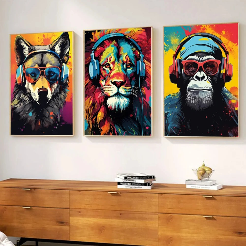 Conjunto Moderno de 3 Cuadros de Lienzo de Graffiti Gaming Arte de Pared Regalo para Hijo Hermano Pintura Pósters Gamer para Sala de Estar Dormitorio de Niños Decoración del Hogar