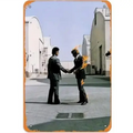P-Pink Rock Band Floyd "Wish You Were Here" Letrero metálico - Decoración de aluminio de primera calidad con portada de álbum