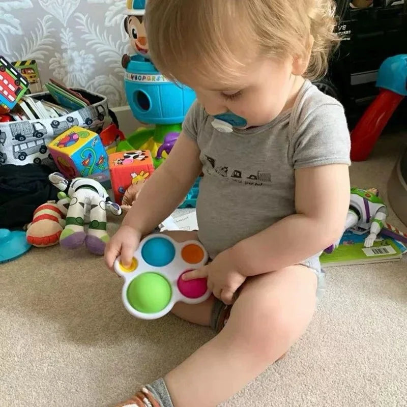 Juguetes de dedo para bebés, juguetes sensoriales Montessori coloridos para bebés, juguetes antiestrés, juguetes de entrenamiento intensivo de educación temprana.