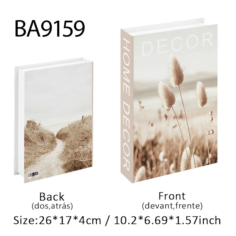 Boho Monet Matisse Luxury Fake Book Storage Box Home Interior Decoration Decorative Books Coffee Table Bedroom Living Room Decor