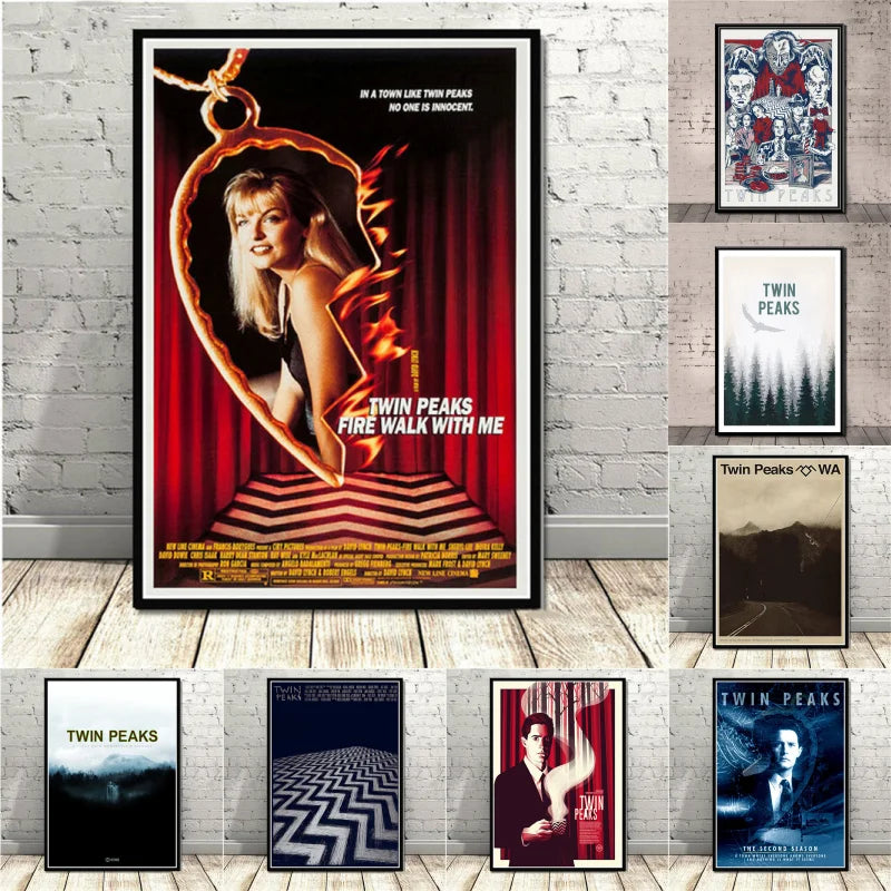 Serie de TV Twin Peaks, póster de anime de película clásica y grabados en lienzo, pintura artística, cuadros de pared para sala de estar, decoración del hogar
