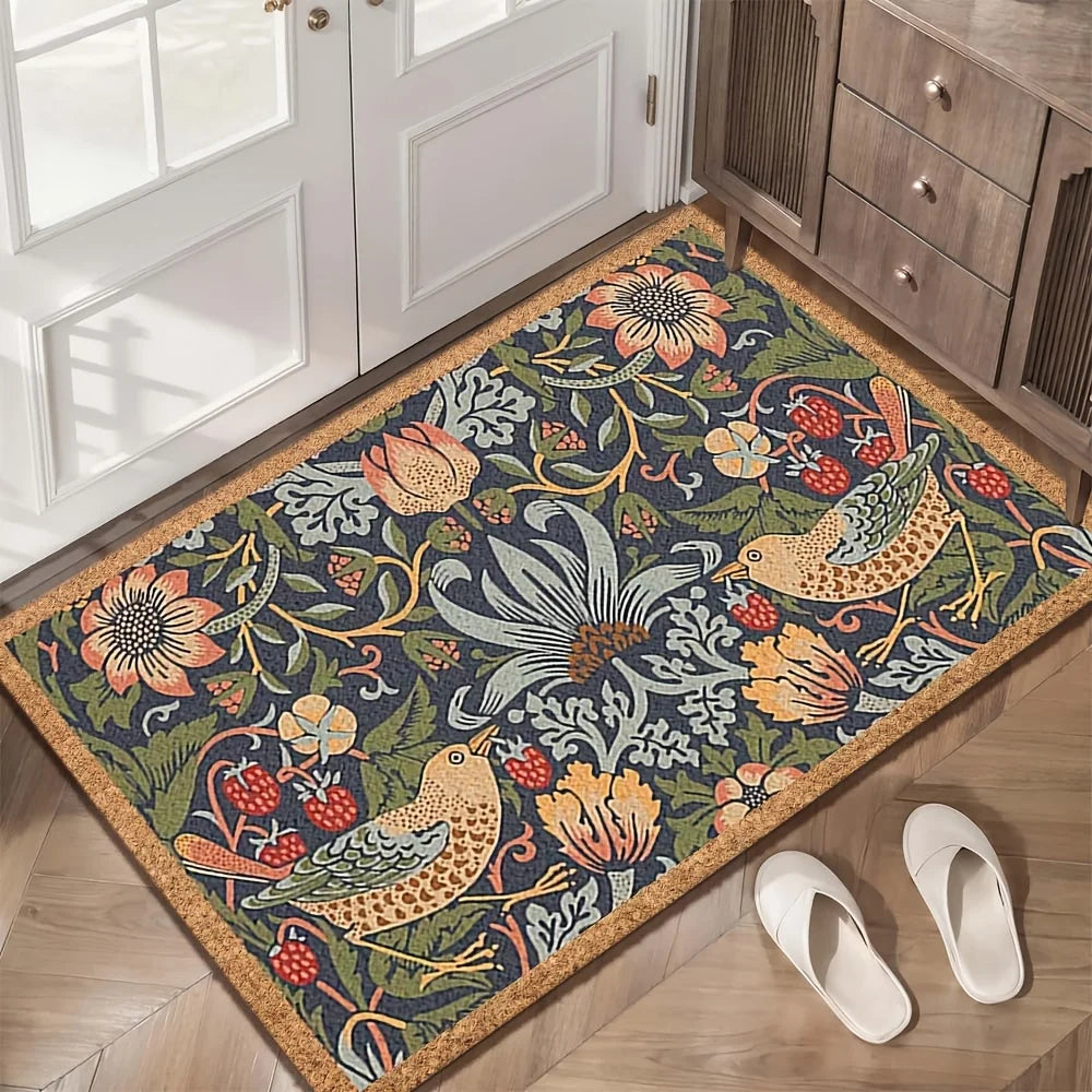 VIKAMA Alfombra vintage Alfombra de jardín premium Alfombrilla de bienvenida Alfombra de exterior para dormitorio Alfombra para sala de estar Decoración del hogar
