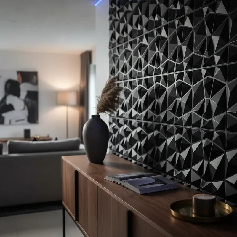 10PCS 30x30cm Adhesivo de Pared Paneles de Pared 3D Decoración de Pared Interior Para Sala de Estar Dormitorio Hotel Oficina Mural Azulejo-Panel-Molde