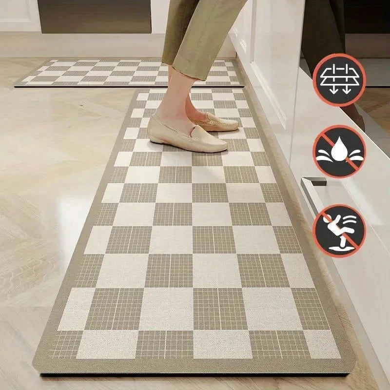 Alfombrilla de Diatomita Antideslizante, Absorbente de Agua y Aceite, para Puerta de Cocina VIKAMA, Alfombrillas Absorbentes para Baño