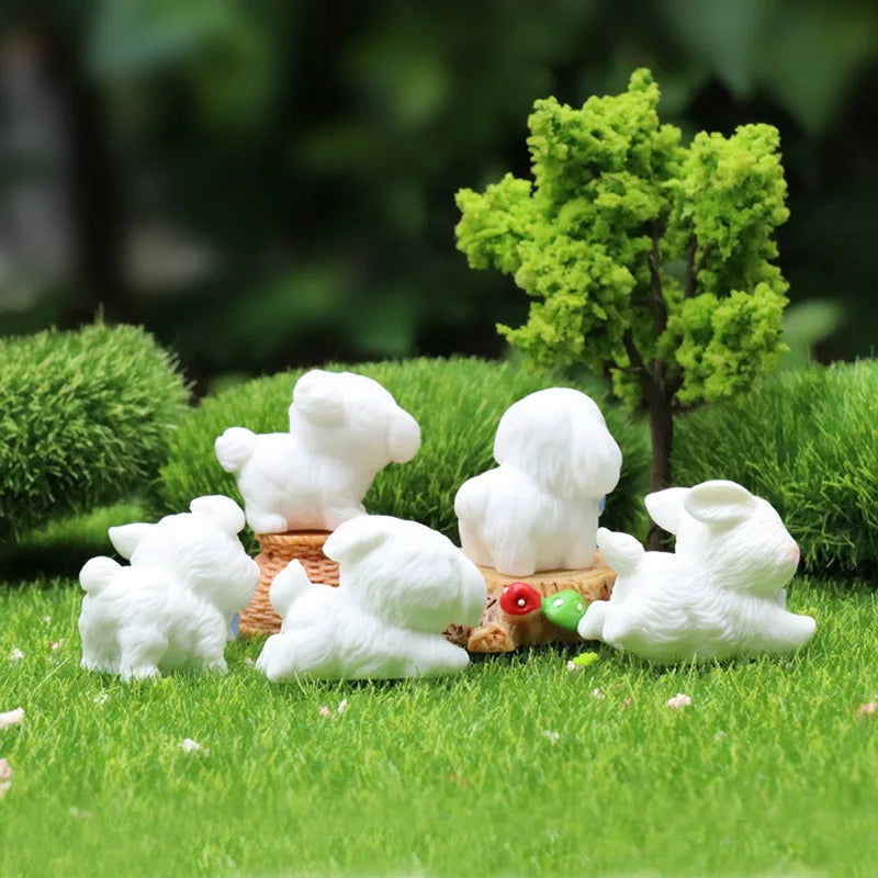 5-10 figurines miniatures de chiens mignons, ornements de micro-paysage pour décorations de maison, chiot kawaii, décor de voiture, de bureau, accessoires de chambre