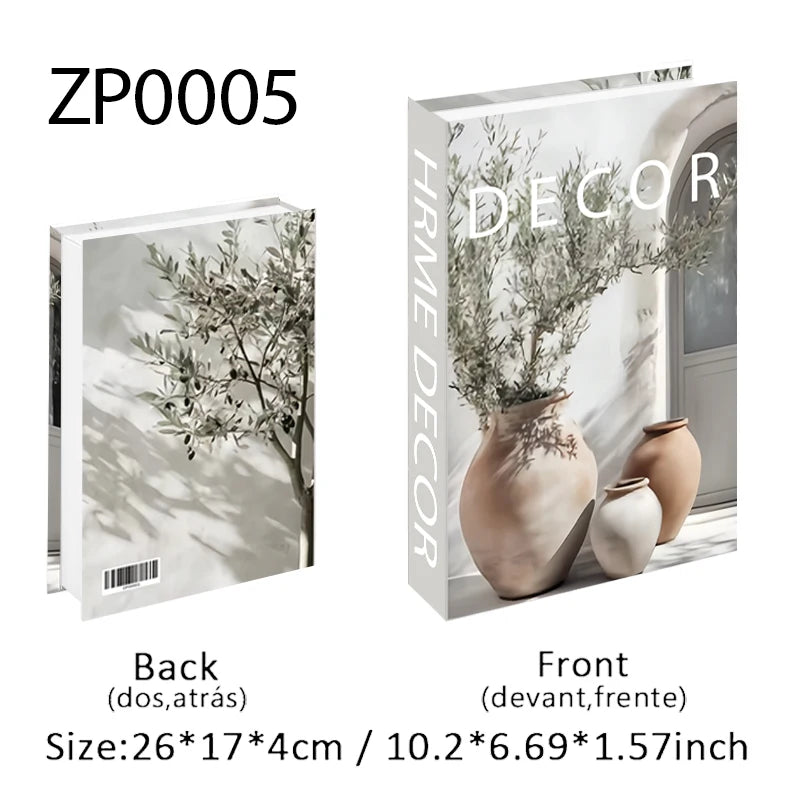 Abstract Van Gogh Luxury Fake Book Home Decor Boho Bauhaus Decorative Books Storage Box Coffee Table Bedroom Interior Decoration