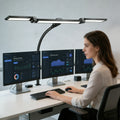Lámpara LED de escritorio con pinza, atenuación remota, 24W, ultrabrillante, para arquitectos en el hogar y la oficina, combinada con iluminación ambiental