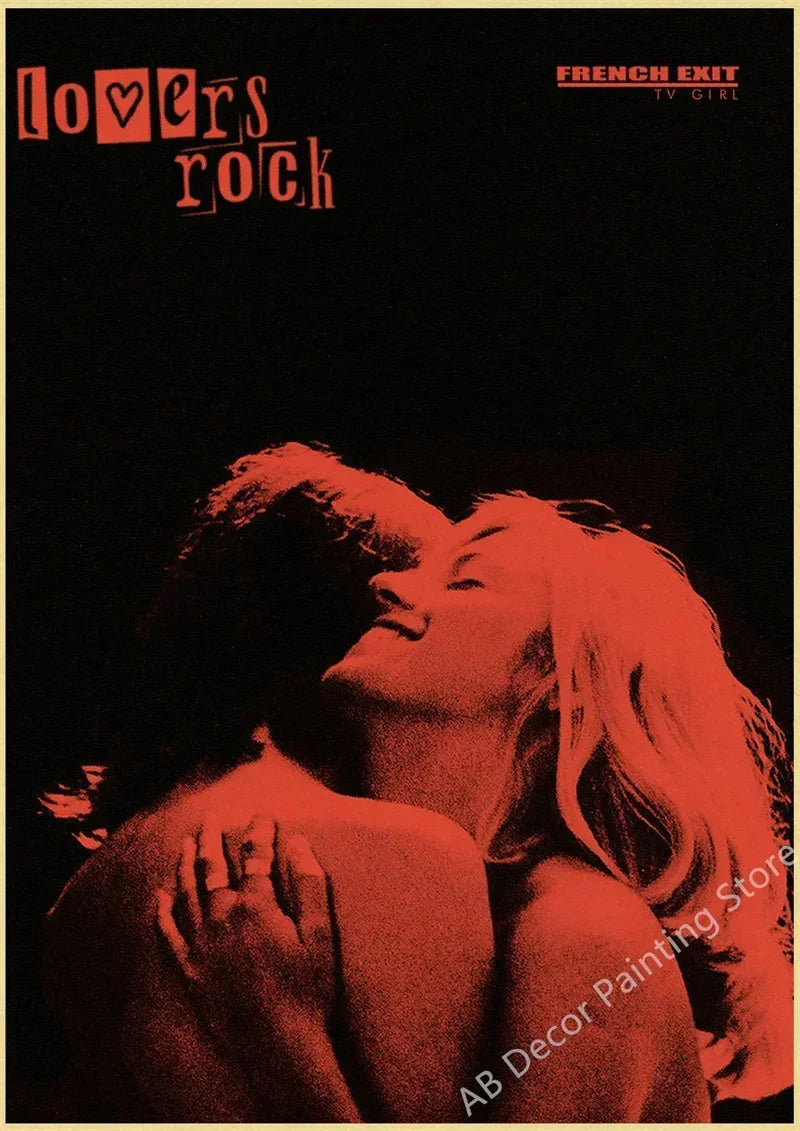 Pósters de TV Girl Retro, impresiones en papel Kraft, Lovers Rock, póster vintage, arte de pared, pintura para estudio, hogar, sala de estar, decoración, imagen