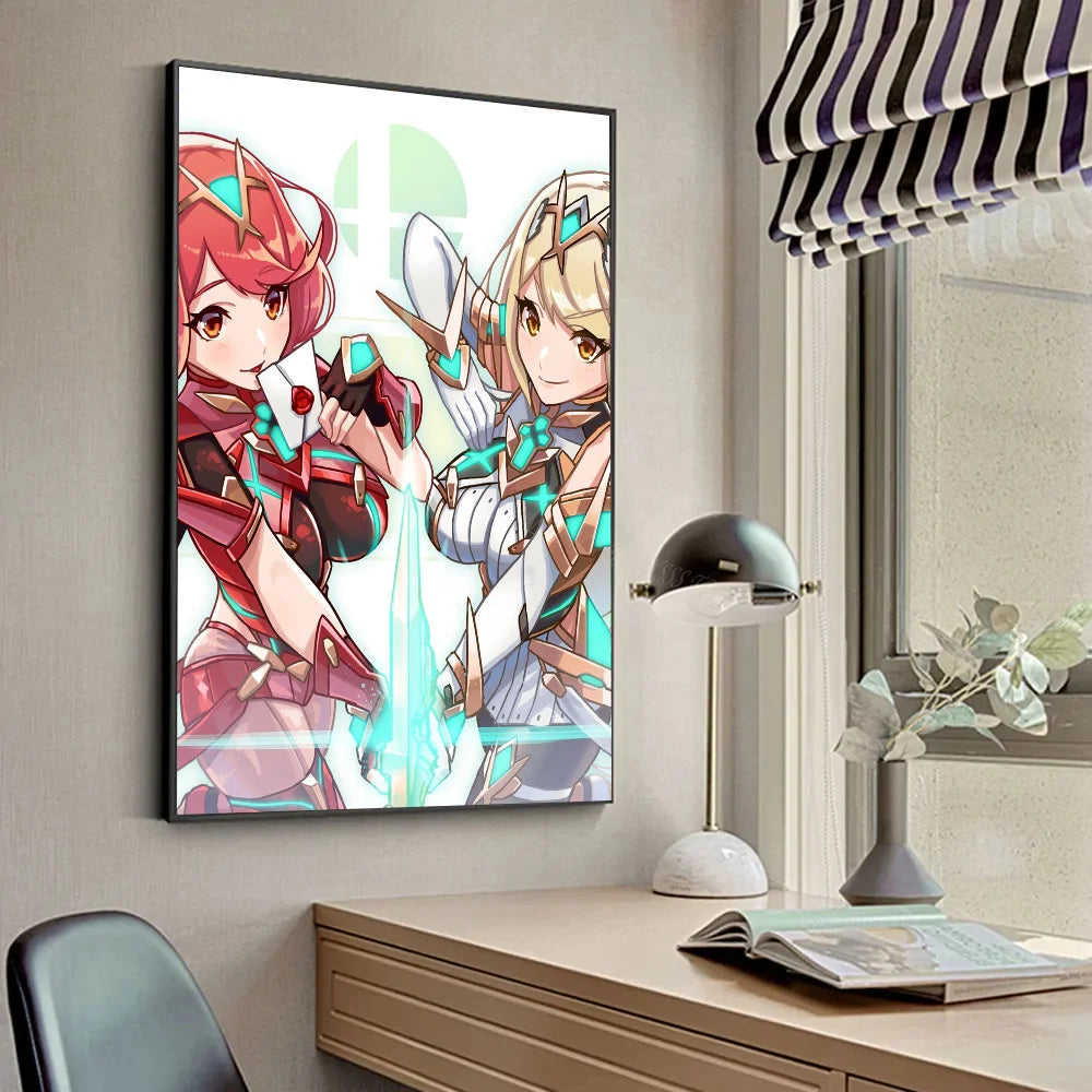 X-Póster de Xenoblade Chronicles 2 Pósteres HD Decoración para Hogar, Habitación, Bar, Cafetería Cuadro de Arte de Pared