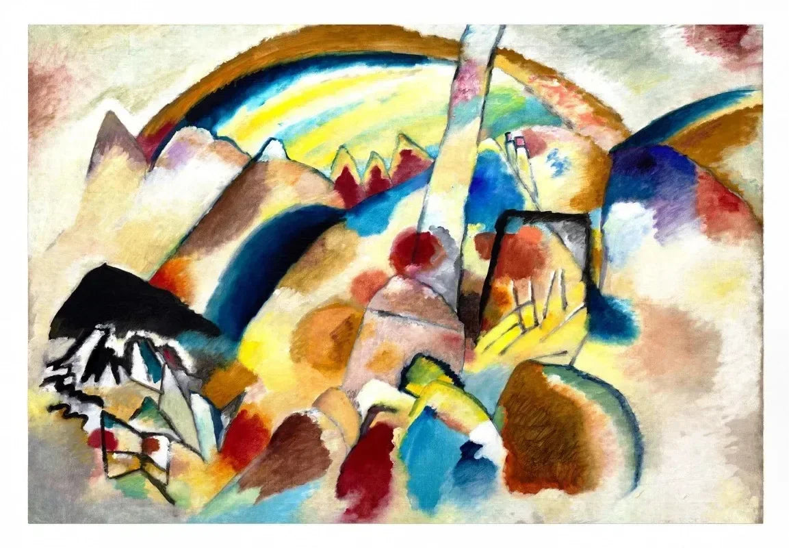 Wassily Kandinsky Descomposición Geométrica Equilibrio Póster Retro Pinturas sobre Lienzo Cuadros de Pared Decoración para el Hogar Museo