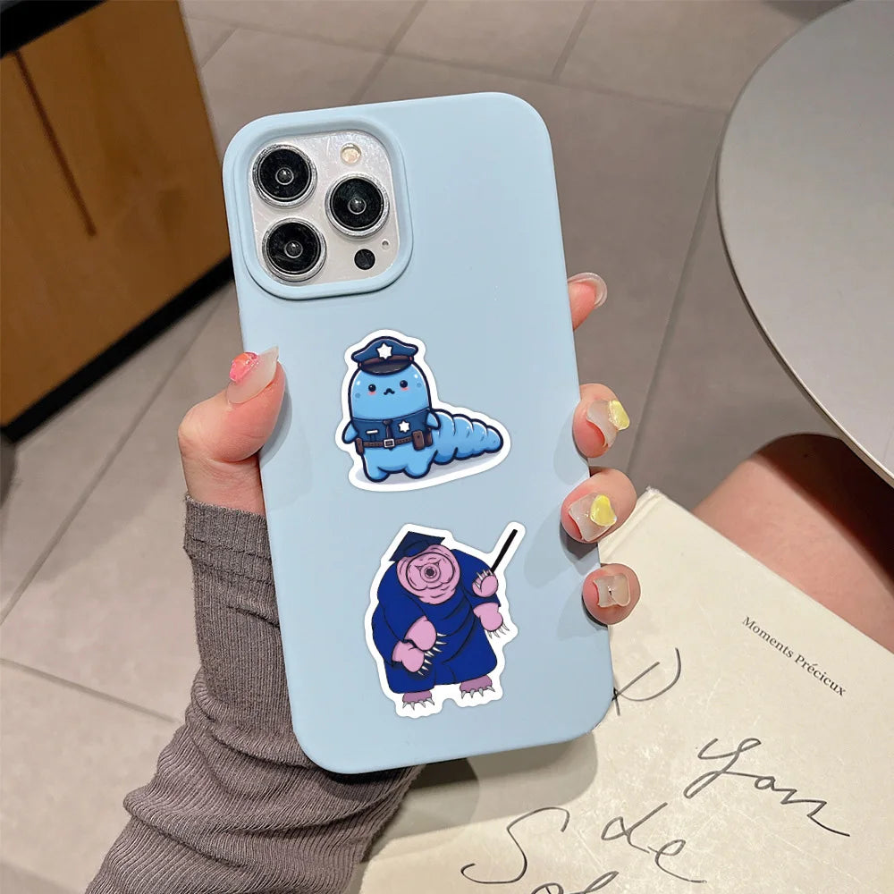 10/30/50pcs Cool Cartoon Animal Tardigrade Stickers Stationery Fridge Travel Luggage Guitar Car Classics Toy Sticker for Kids