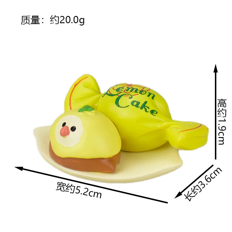 ZAKKA Lindas figuras de gato bebiendo Shiba Inu, modelo de resina, árbol de pomelo, jardín de hadas, decoración de escritorio, regalos