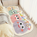 VIKAMA Tapis mignon de bande dessinée, tapis long, tapis de salon, tapis de chambre à coucher, couverture de chevet, paillasson de bienvenue, tapis de salle de bain absorbant, décoration de la maison