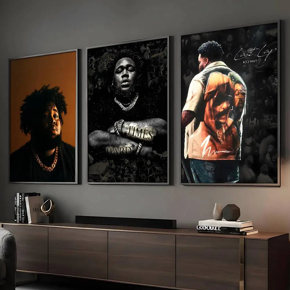Affiche Rod Wave Last Lap HD Art Adhésif Mural Étanche Décoration Maison Salon Bar
