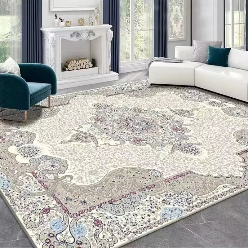 Alfombra estilo persa VIKAMA para sala de estar, alfombra grande lavable a máquina para dormitorio, decoración del hogar, alfombra para exteriores