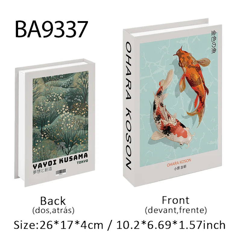 Luxury Fake Book Decorative Books Boho Matisse Storage Box Home Decor Coffee Table Shelf Ornament Japanese Interior Decoration