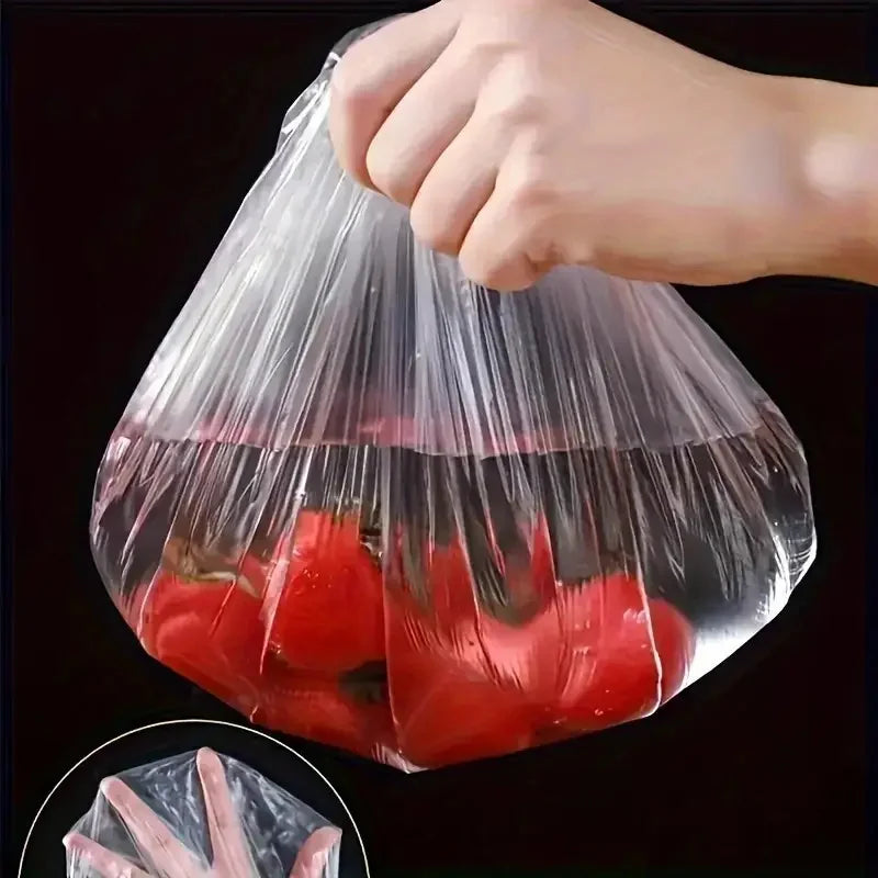 Cubiertas elásticas transparentes de 100 unidades para alimentos, reutilizables, extensibles, para cuencos y platos, sin olor, la alternativa perfecta