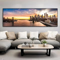 Moderno, Minimalista, Arte de Pared, Paisaje Marítimo Puente Goldenwood, Póster Impreso en Lienzo, Decoración de Fondo para Sala de Estar del Hogar