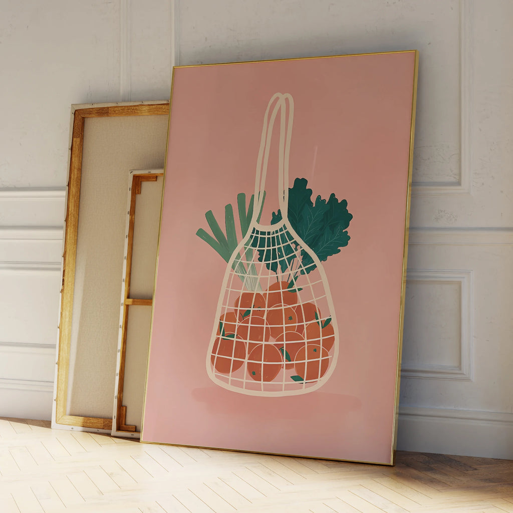 Cuadro moderno de lienzo de frutas y verduras, póster, imagen, sala de estar, dormitorio, decoración impermeable para el hogar