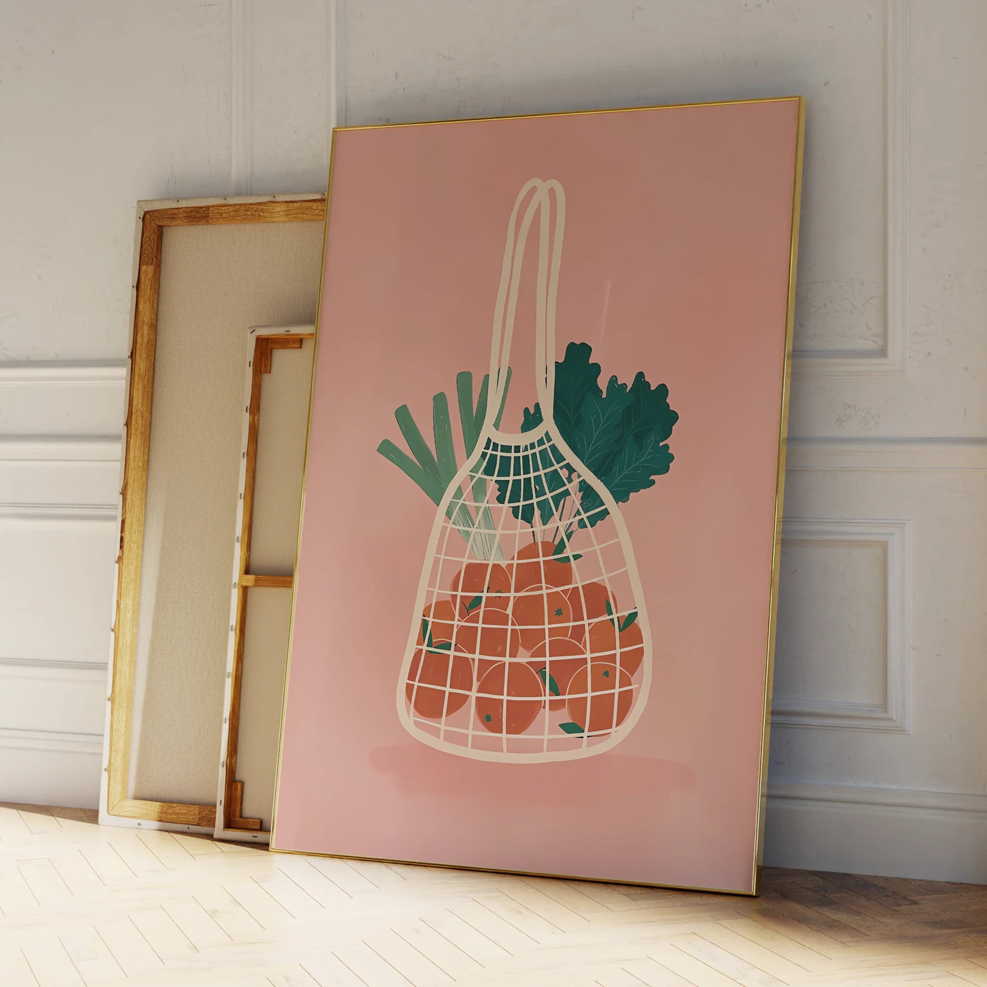 Cuadro moderno de lienzo de frutas y verduras, póster, imagen, sala de estar, dormitorio, decoración impermeable para el hogar