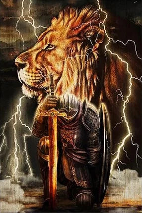 Classic Christian Wall Art Bible Jesus Lion And Warrior Oil On Canvas Posters And Prints Living Room Decoration Gifts