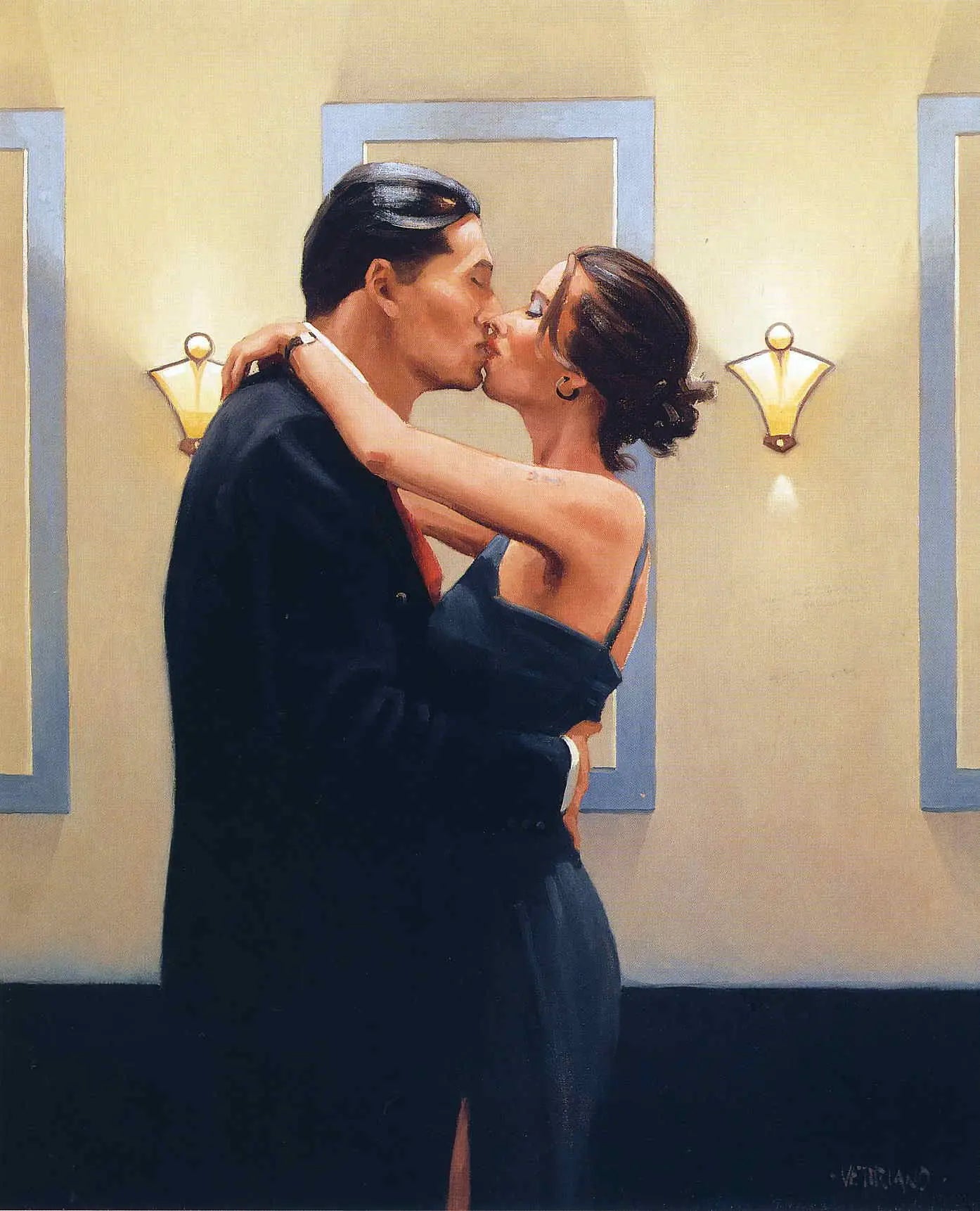 Jack Vettriano Classic Sexy Woman Portrait Nude Lover Poster Vintage Canvas Painting Wall Art Picture Erotic Home Room Decor