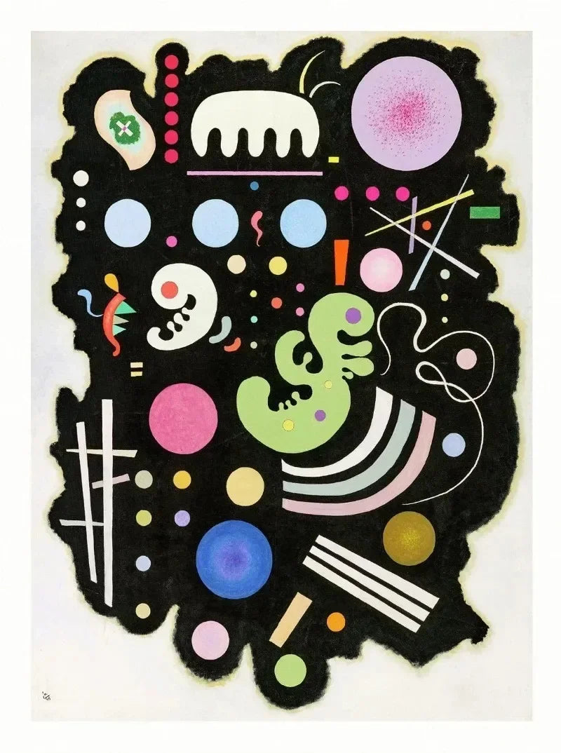 Wassily Kandinsky Descomposición Geométrica Equilibrio Póster Retro Pinturas sobre Lienzo Cuadros de Pared Decoración para el Hogar Museo