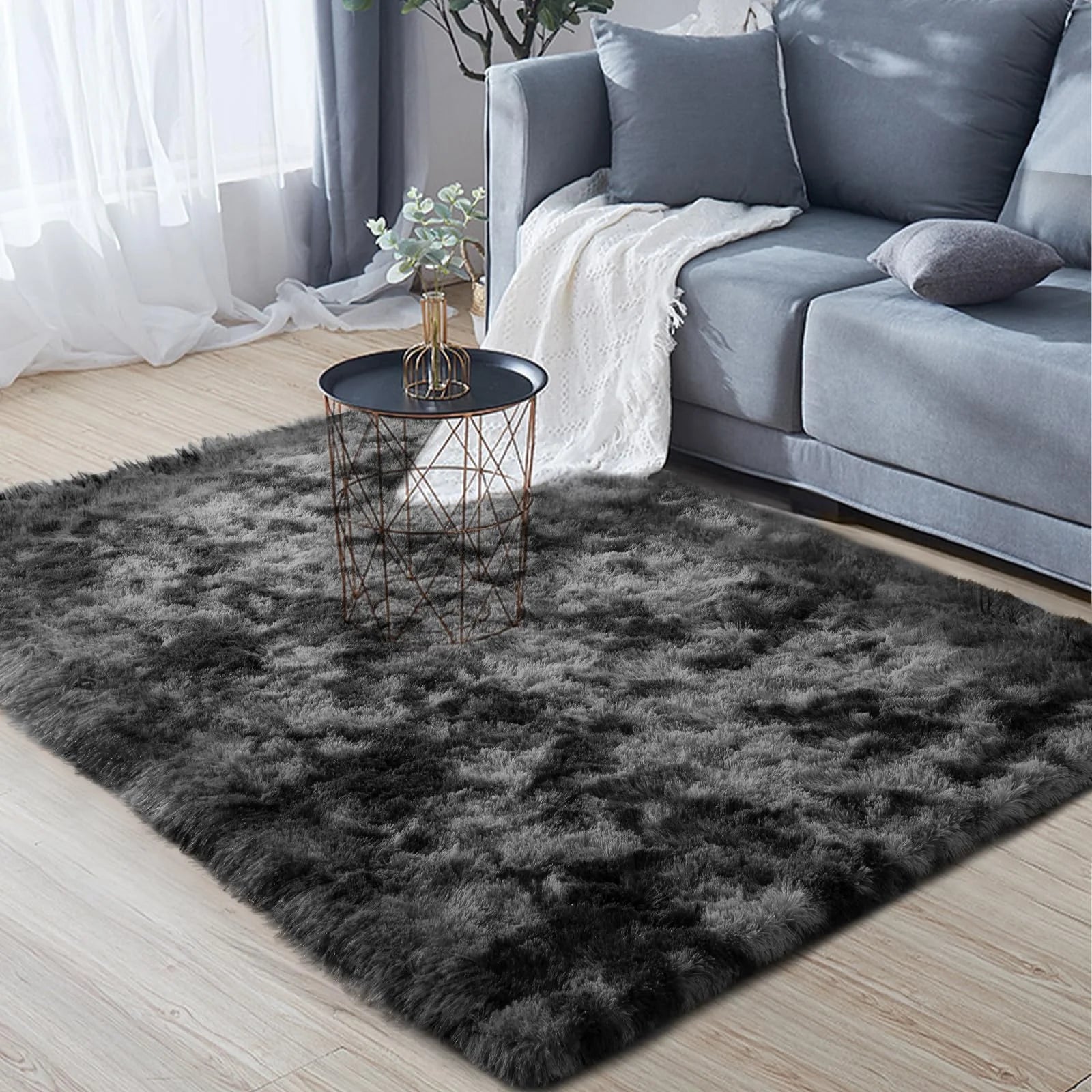 Alfombra para sala de estar VIKAMA, alfombrilla de felpa suave y esponjosa para dormitorio, sala de juegos de guardería, dormitorio, decoración del hogar