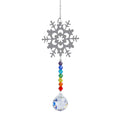 Atrapasoles de metal con forma de mariposa, colgante de bola de cristal, prisma, bricolaje, decoración colgante para ventana, decoración de jardín, atrapasoles