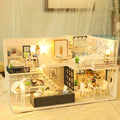 1 unidad, casa de muñecas de madera DIY, kit de modelo de montaje, rompecabezas 3D, regalos de cumpleaños y Navidad para adolescentes y adultos, micro modelo de decoración del hogar