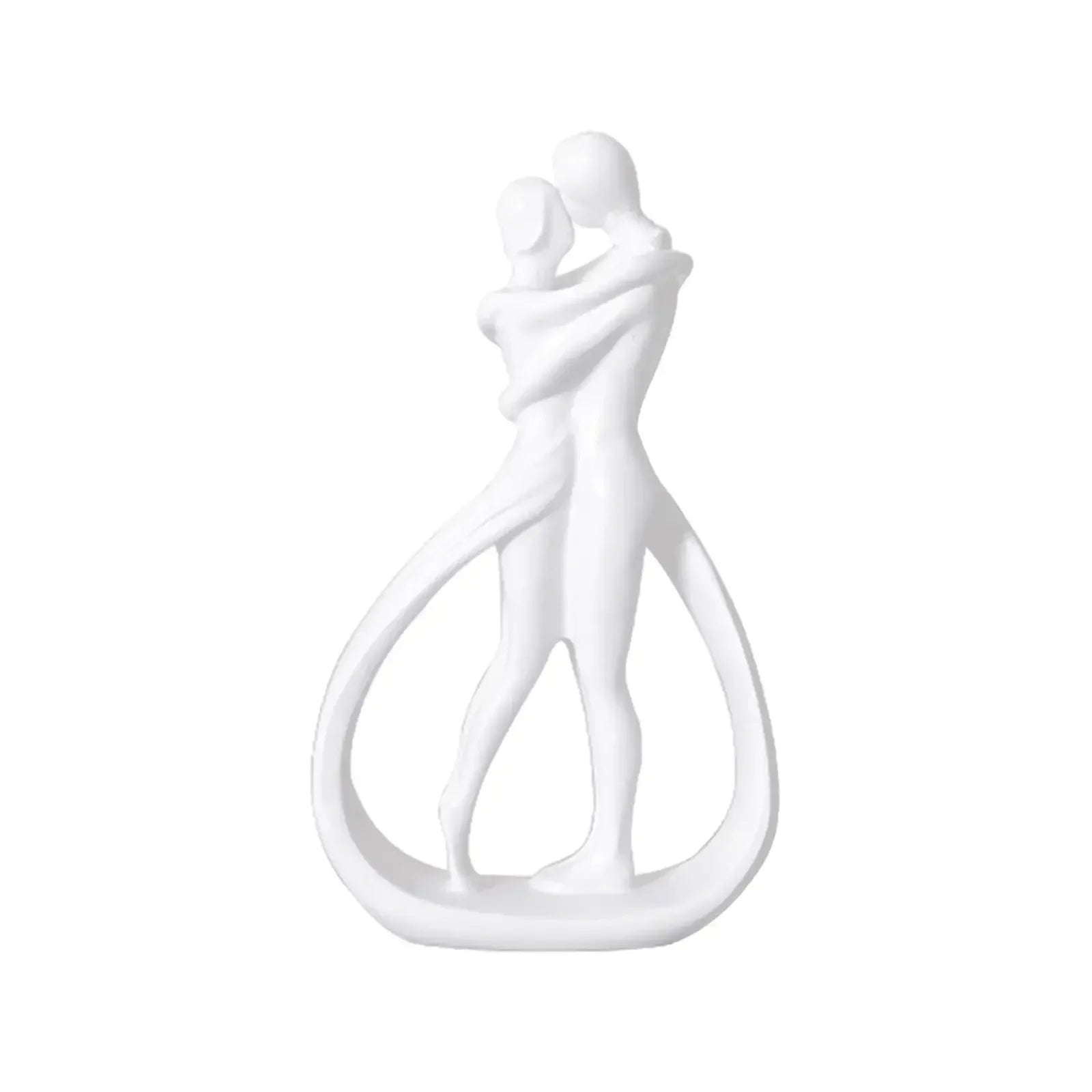 Abstract Couple Statue Crafts Desk Couple Figurine Collection Lovers Embrace Statue for Shelf Wedding Home Bookshelf Desk