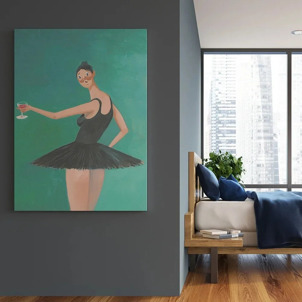 Classic Vintage Wall Art, Kanye West Beautiful Ballerina, HD Canvas Print Poster, Home Living Room Bedroom Decoration