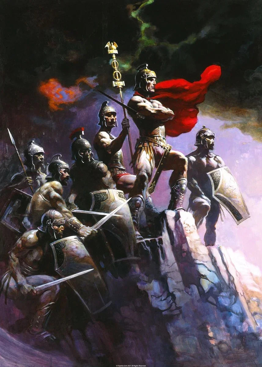 Classic Vintage Wall Art, Frank Frazetta Wall Art, HD Canvas Printed Poster, Home Living Room Bedroom Decor Wall Painting