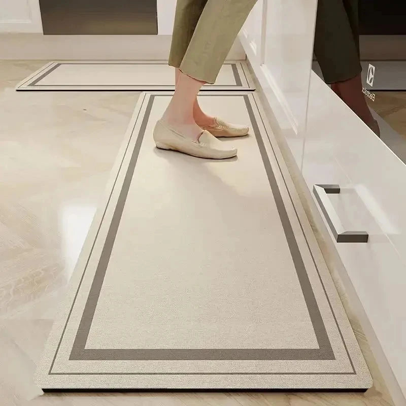 Alfombrilla de Diatomita Antideslizante, Absorbente de Agua y Aceite, para Puerta de Cocina VIKAMA, Alfombrillas Absorbentes para Baño