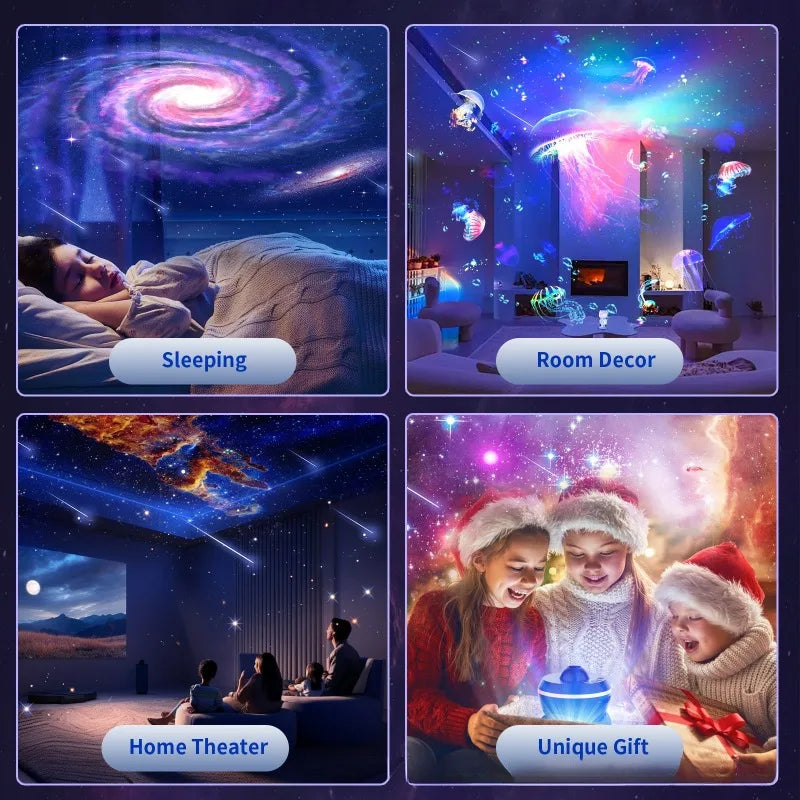 Proyector de estrellas de planetario 13 en 1, proyector de galaxias, luz nocturna estrellada, decoración de dormitorio, sala de juegos, fiesta, regalo para niños
