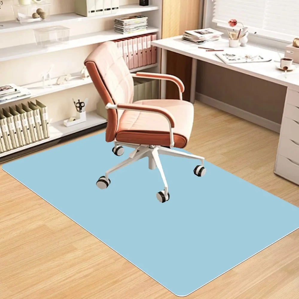 VIKAMA Alfombra de oficina de estilo escandinavo, silenciosa, resistente a las manchas, para silla de ruedas, estudio, oficina en casa, resistente al desgaste.