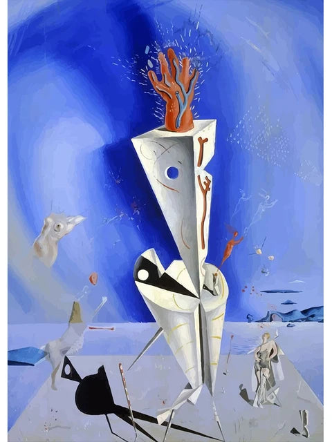 Surréalisme Œuvre d'Art Célèbre de Salvador Dalí Affiches et Impressions Toile Peinture Tableaux Muraux pour Salon Décoration Intérieure