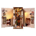 Allée des chats – Maison miniature DIY – Kit de serre-livres 3D en bois, serre-livres et décoration d'intérieur à assembler soi-même, Noël et Black Friday
