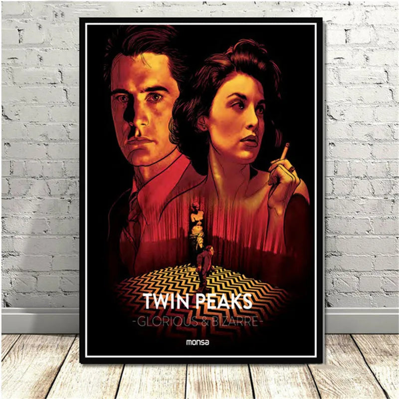Serie de TV Twin Peaks, póster de anime de película clásica y grabados en lienzo, pintura artística, cuadros de pared para sala de estar, decoración del hogar