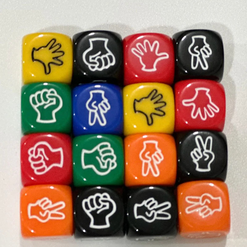 5 unidades/lote Dados Mora Diseño Creativo 2*2 cm Juego de Adivinar con los Dedos KTV Bar Juego Material de Resina Verde