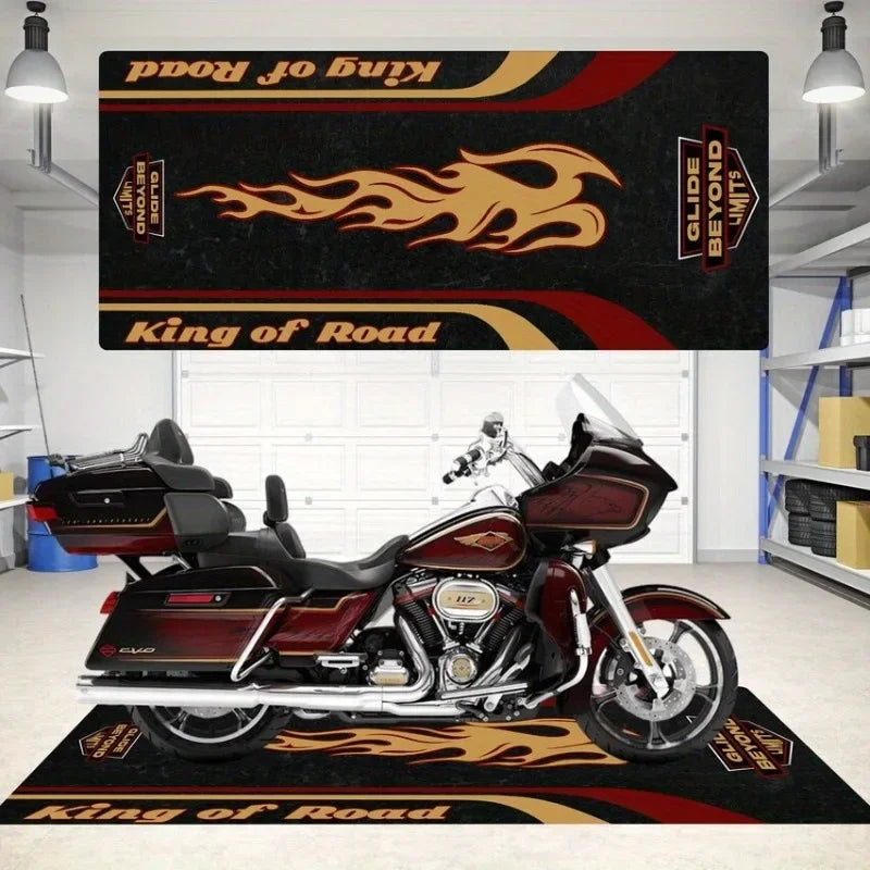 Alfombra de suelo para motocicleta VIKAMA, decoración del hogar resistente a la suciedad, alfombra para pasillo y corredor, manta para mesita de noche