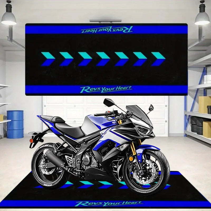 Alfombra de carreras VIKAMA, resistente a la suciedad y antideslizante, manta para mesita de noche de dormitorio, alfombrilla para aparcamiento de motocicletas, decoración del hogar