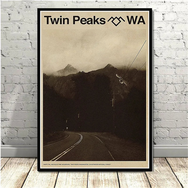 Serie de TV Twin Peaks, póster de anime de película clásica y grabados en lienzo, pintura artística, cuadros de pared para sala de estar, decoración del hogar