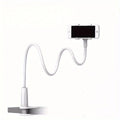 Soporte de pinza para teléfono móvil de escritorio, flexible, de brazo largo, tipo cuello de ganso, para personas perezosas, con asa, para transmisiones en vivo